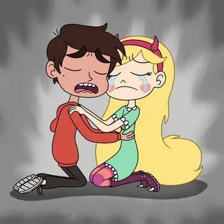 Sadly, Marco and Star have one last hug before someone 