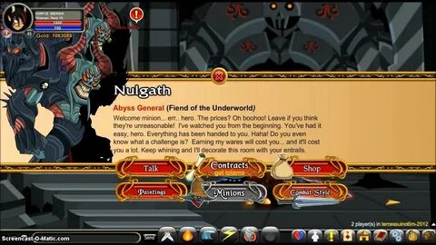 AQW getting Overfiend Blade of Nulgath - YouTube