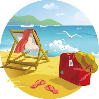 Tropical Islands Resort Beach Summer Clip Art - Summer Clip 