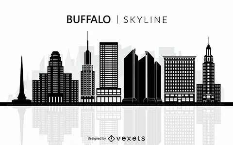 Buffalo Skyline Silhouette Vector Download