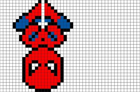 Spider Man Pixel Art Spiderman pixel art, Pixel art template