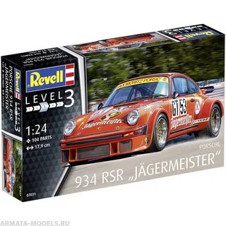 67031 Набор Автомобиль Porsche 934 RSR germeister Revell 1/2