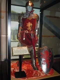 Peter's knight costume. This is at the Narnia museum in Disn