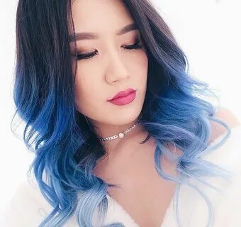 21 Blue Hair ideas that you'll love Blue tips hair, Dyed hai