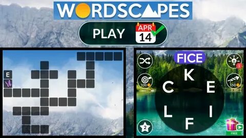 WORDSCAPES Daily Puzzle April 14, 2021 - YouTube