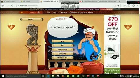 Round 1 V akinator - YouTube