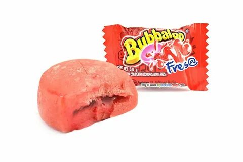Adams Bubbaloo Fresa 50-piece pack Grocery foods, Sour candy