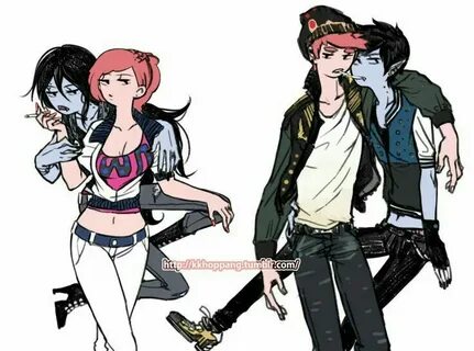 Gumlee Genderbend Hora de aventuras anime, Marceline, Arte d