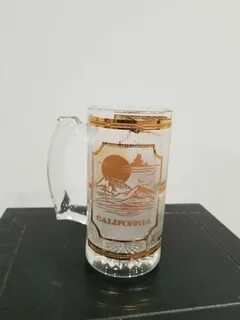 Купить Culver Glass California 22k Gold Mug/Stein Б/У на eBa