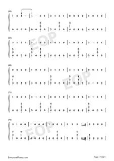 Hostage-Billie Eilish Numbered Musical Notation Preview -EOP