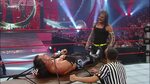 Jeff Hardy ties Matt Hardy to a table for a leg drop: Backla