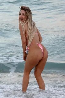 Tana Mongeau - In a pink bikini in Miami Beach GotCeleb