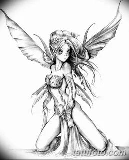 эскиз тату эльф 16.07.2019 № 105 - sketch tattoo elf - tatuf