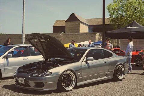Nissan Silvia s15 Stanced At the College Park Meet in Bowi. 