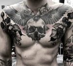 99 Top Class Skull Tattoos On Chest - Tattoo Designs - Tatto