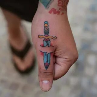 21 Stunning Sward Tattoos On Finger - Tattoo Designs - Tatto