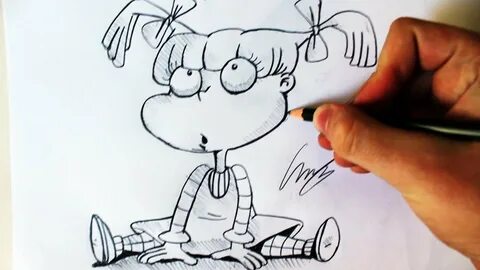 Como Desenhar a Angelica Pickles RUGRATS - (How to Draw Ange
