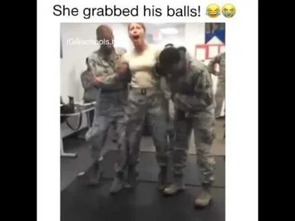 She grabbed his balls! - YouTube