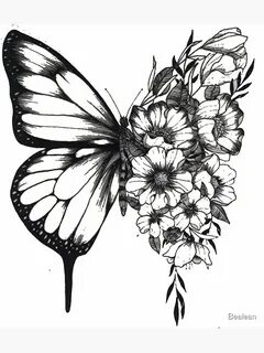 Póster "Shawn Mendes butterfly tattoo " de Bealean Redbubble