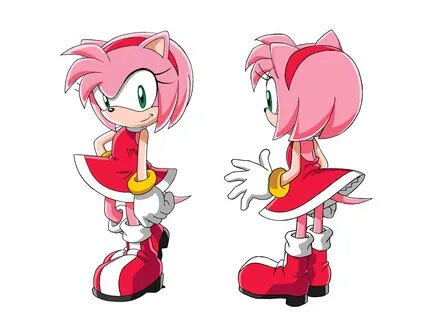 Amy Rose (Sonic X) Front/Rear Views by cheril59 on DeviantAr