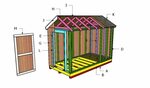 6x12 Gable Shed Roof Plans HowToSpecialist - How to Build, S