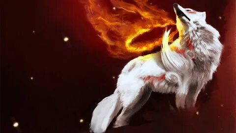 Fire Wolf Wallpapers 1920*1080 resized by Ze Robot