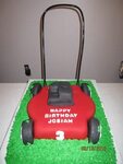 Push Lawn Mower Birthday Cake - Birthday Cakes Lawn mower bi