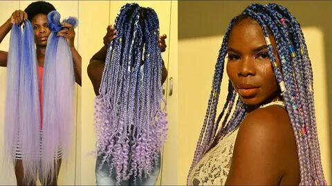 Curly End Box Braids How to do Tucked Box Braids On Yourself