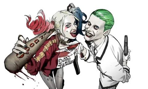 Joker And Harley Quinn Hd Wallpaper posted by Zoey Mercado