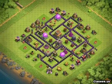 Copy Base Town Hall 8 TH8 War/Trophy base With Link 7-2019 -