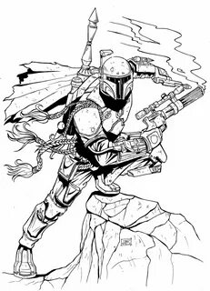 Coloring Pages Boba Fett Mclarenweightliftingenquiry