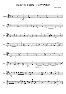 Image result for violin sheet music hedwig's theme Violin sh