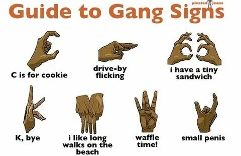 Visual Guide To Gang Signs Gang signs, Gang, Gang symbols