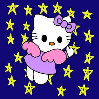 Hello Kitty angel ← a cartoons Speedpaint drawing by Teresa2
