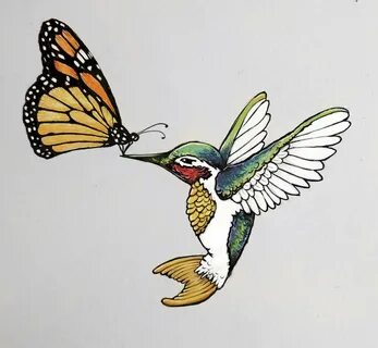 Butterfly And Hummingbird Tattoos * Arm Tattoo Sites