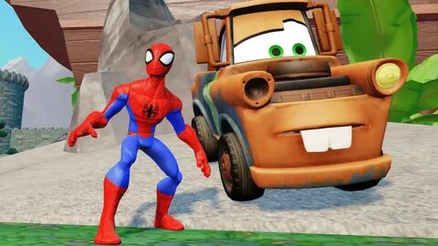 Baby Gameplay - Disney Pixar Cars Mater with Spiderman + Nur
