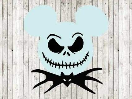 Jack Skellington Mickey Mouse Svg the Nightmare Before Etsy