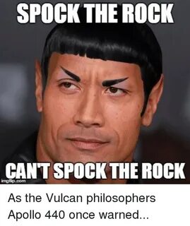 SPOCK THE ROCK CANT SPOCK THE ROCK as the Vulcan Philosopher