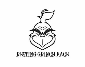 Image result for grinch face pattern svg Silhouette diy, Sil