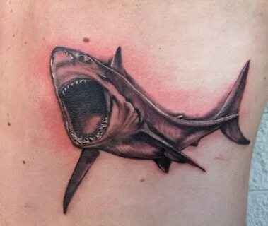 Tattoos by Wojo: Great White Shark.