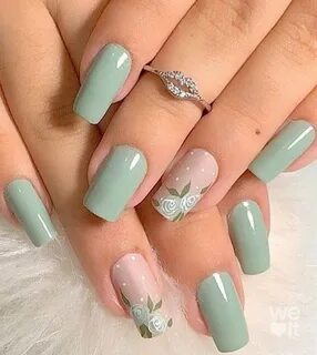 60+ Prettiest Summer Nail Colors of 2021 Green nails, Green 