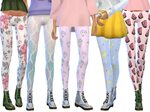 The Sims Resource - Tumblr Themed Leggings Pack Nine