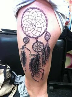 Nice One Dream Catcher Flower Tattoo Design For Women