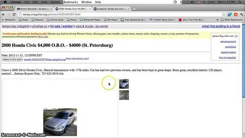 Craigslist Pinellas County Florida Used Cars - Low Priced Fo
