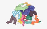 Step - Pile Of Clothes Clipart Transparent PNG - 640x480 - F