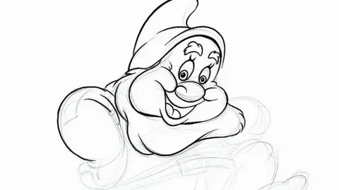 How to Draw Happy dwarf in Disney's Snow white And The Seven