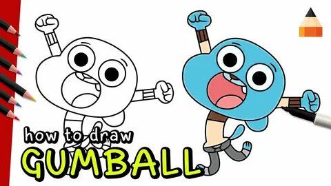 Drawing Gumball How To Draw Gumball Watterson Cat Step by St