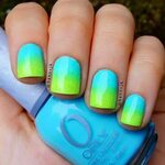 Photo by hannvjk #nail #gradient #neon #ombre #nails Ombre n