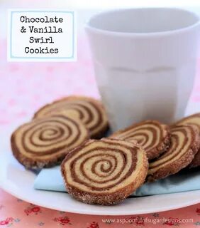 Chocolate and Vanilla Swirl Cookies - A Spoonful of Sugar