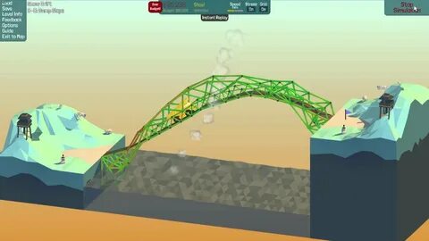 Poly Bridge - 3-5 Dump slope - YouTube